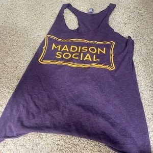 Madison social women’s small purple tank top